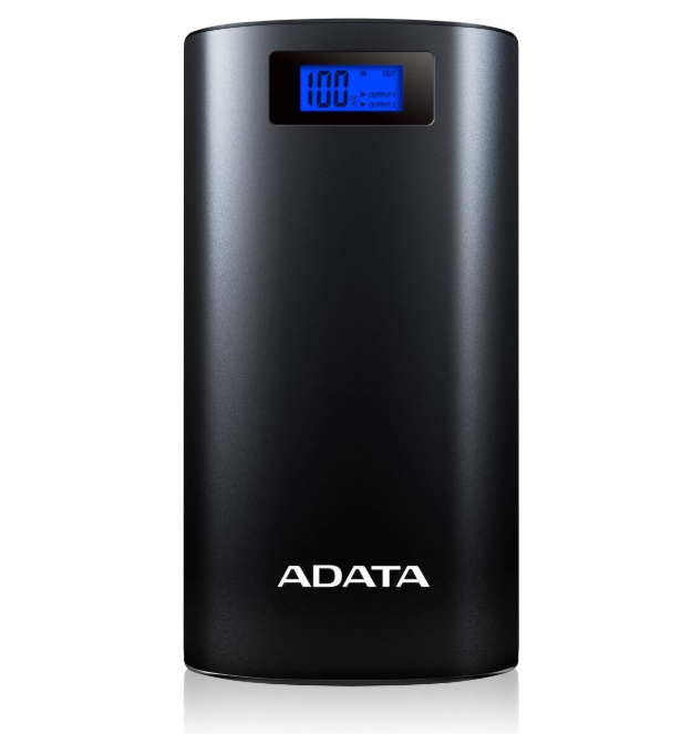 ADATA 20000mAh モバイルバッテリー　デジタルディスプレイ