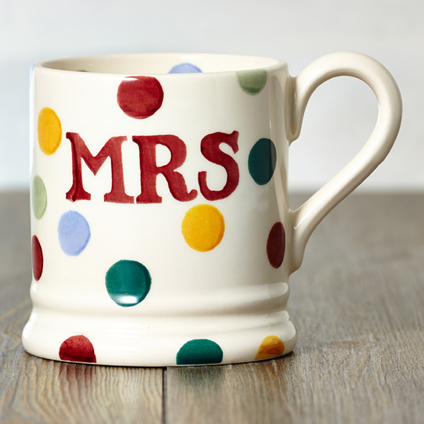 Emma Bridgewater MR&MRS ポルカ ドット ミスター&ミセス マグカップ emma1pod020013