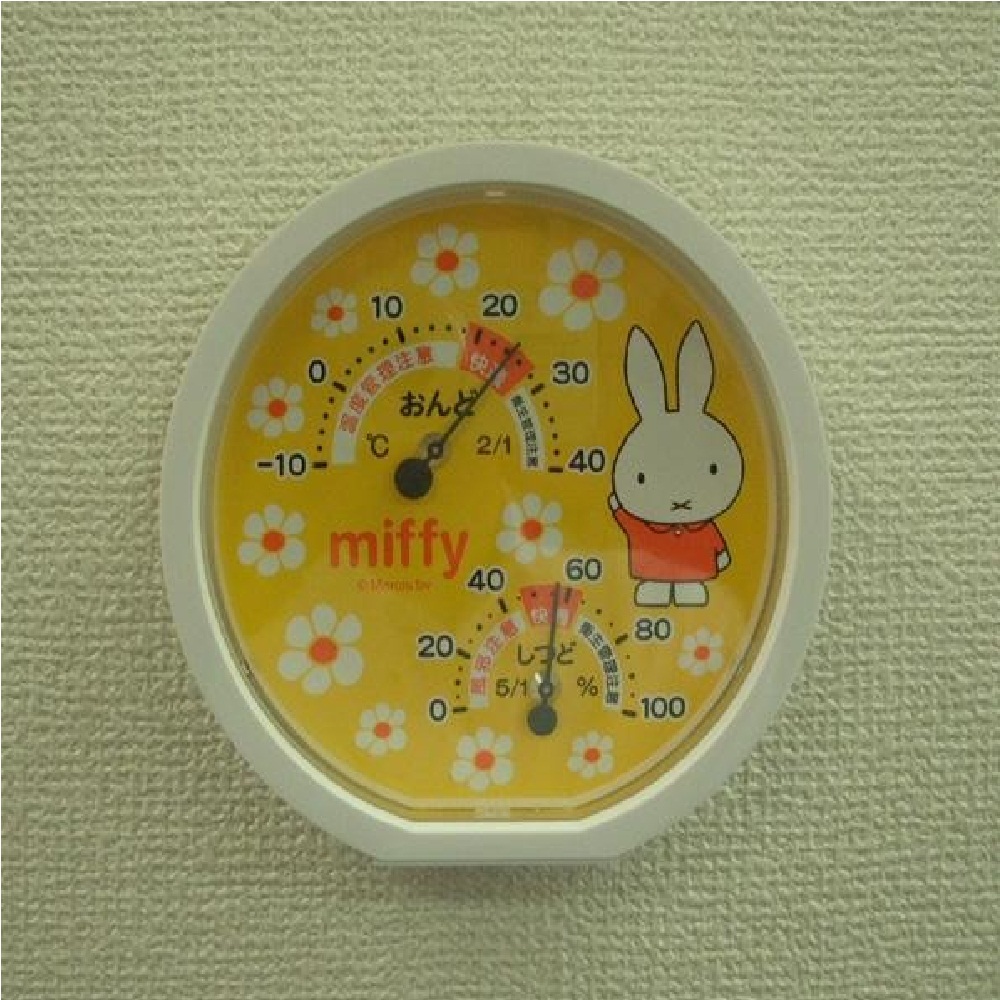 miffy(ミッフィー) 丸型温湿度計 BS-038