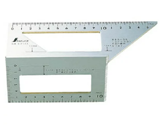 シンワ 一発止型定規アルミ 62113