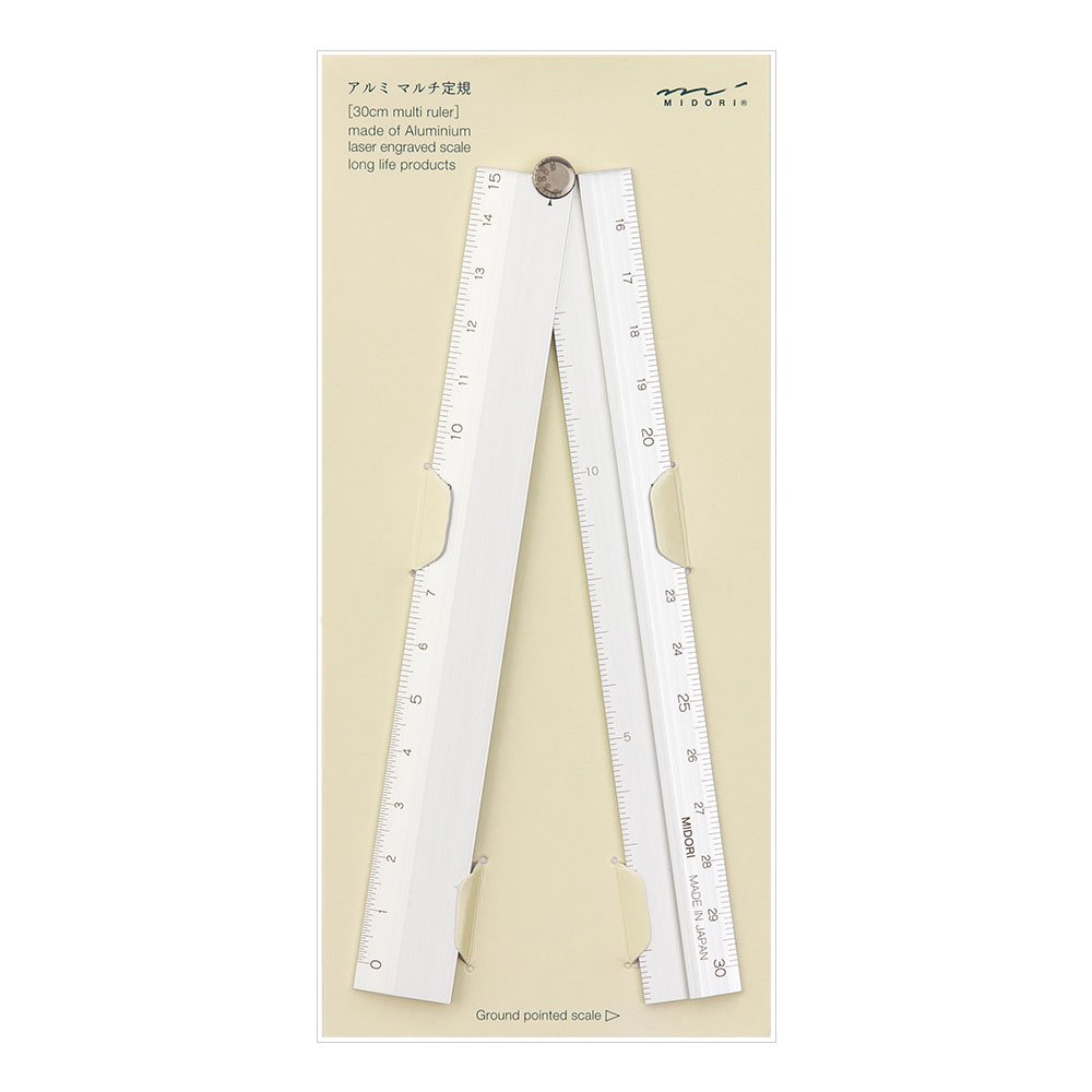 ミドリ アルミマルチ定規 30cm 42253006