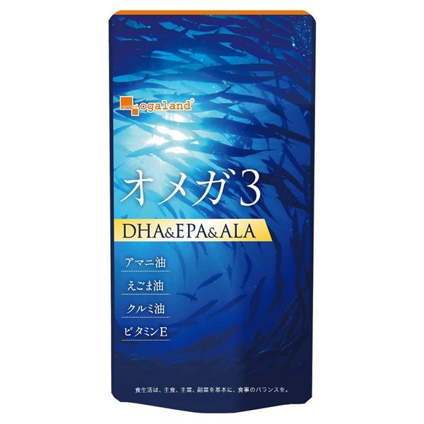 ogaland(オーガランド) オメガ3 DHA&EPA&α-リノレン酸サプリ 90カプセル(約3ヶ月分)