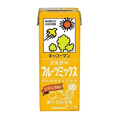 キッコーマン 豆乳飲料 フルーツミックス 200ml×18本