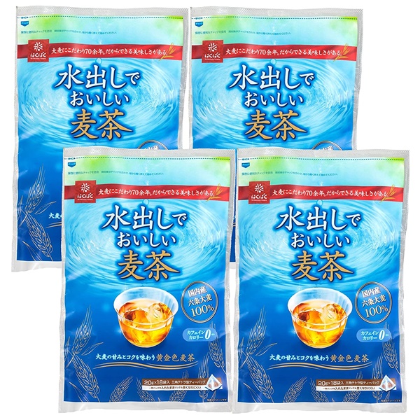 はくばく 水出しでおいしい麦茶 360g×4袋 B071GQL6BH