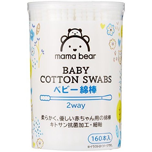 Mama Bear（ママベアー） ベビー綿棒 2way 160本x6個